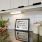 modern tile backsplash and under cabinet lighting